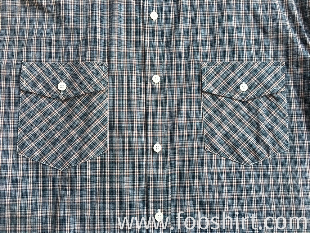 Men Two Chest Pocket Shirts